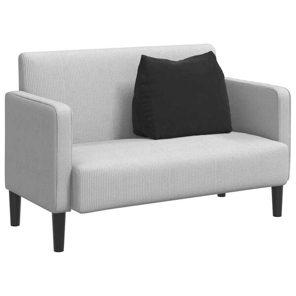 vidaXL Μαξιλάρι Πλάτης Μαύρο 60 x 20 x 50 εκ. Υφασμάτινο Κορντουρά