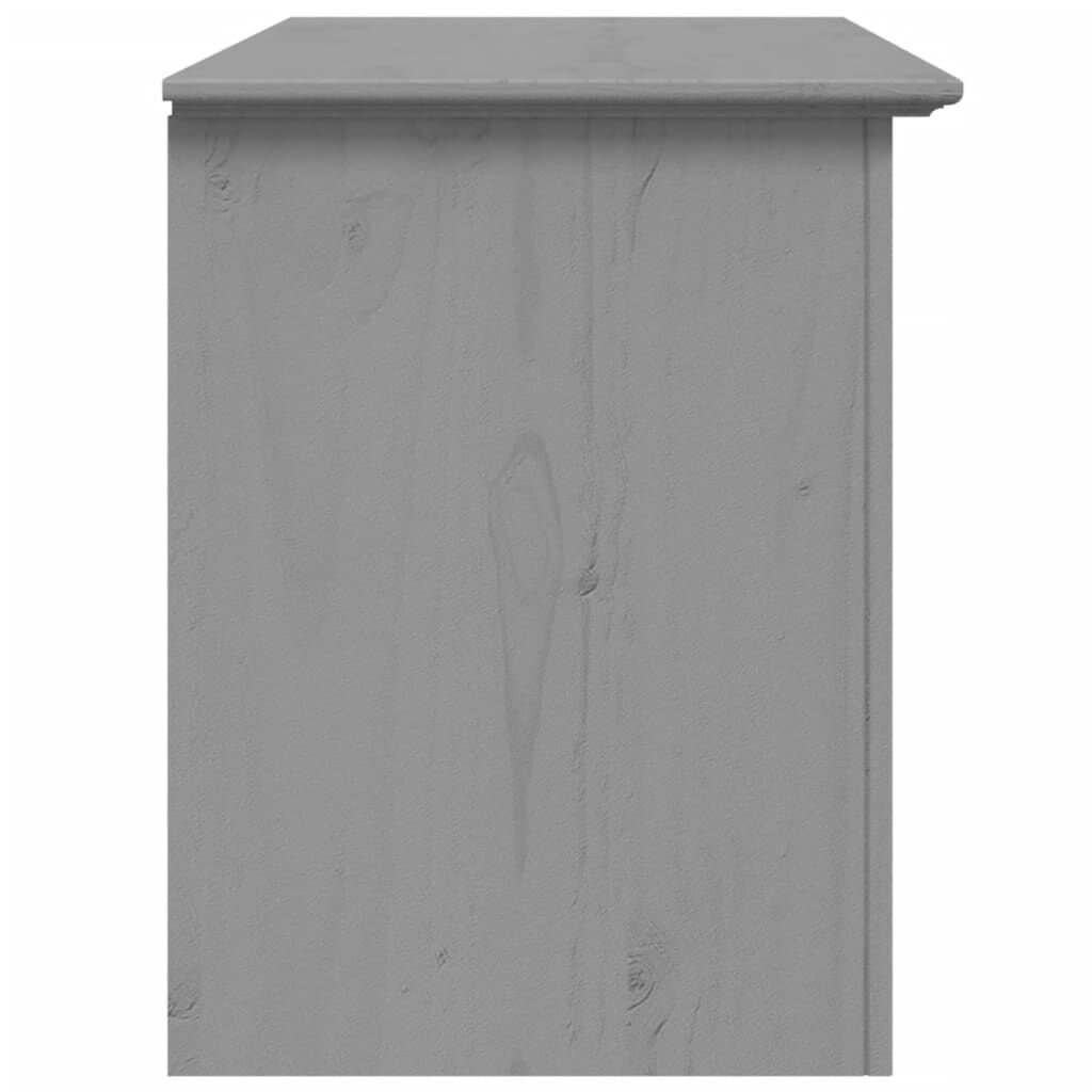 vidaXL Έπιπλο Τηλεόρασης BODO 2 Συρτάρια Γκρι 91,5x44,5x56 εκ. Πεύκο