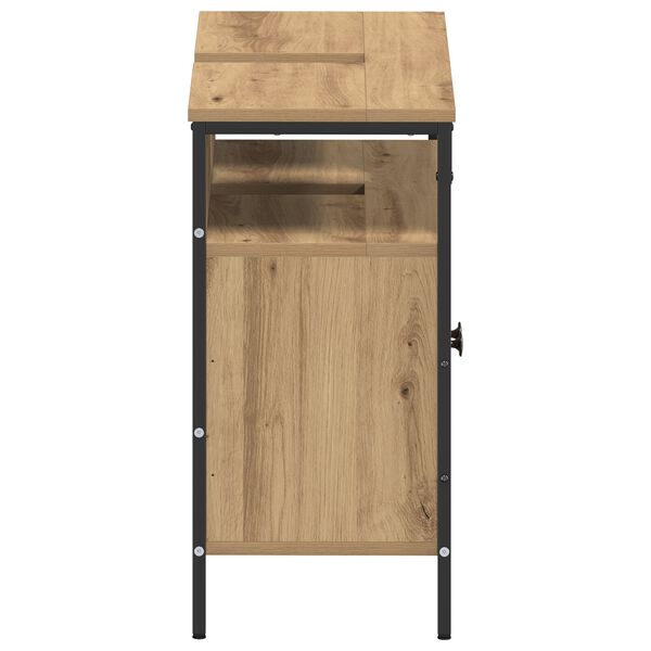 vidaXL Ντουλάπι νιπτήρα μπάνιου με ράφι artisan δρυς 80 x 30 x 60 cm
