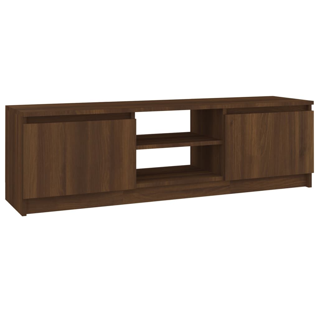 vidaXL Έπιπλο Τηλεόρασης Καφέ Δρυς 120x30x35,5 εκ. Επεξεργασμένο Ξύλο