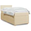 vidaXL &Kappa;&rho;&epsilon;&beta;ά&tau;&iota; Boxspring &mu;&epsilon; &Sigma;&tau;&rho;ώ&mu;&alpha; &Kappa;&rho;&epsilon;&mu; 90x190 &epsilon;&kappa;.&Upsilon;&phi;&alpha;&sigma;&mu;ά&tau;&iota;&nu;&omicron;