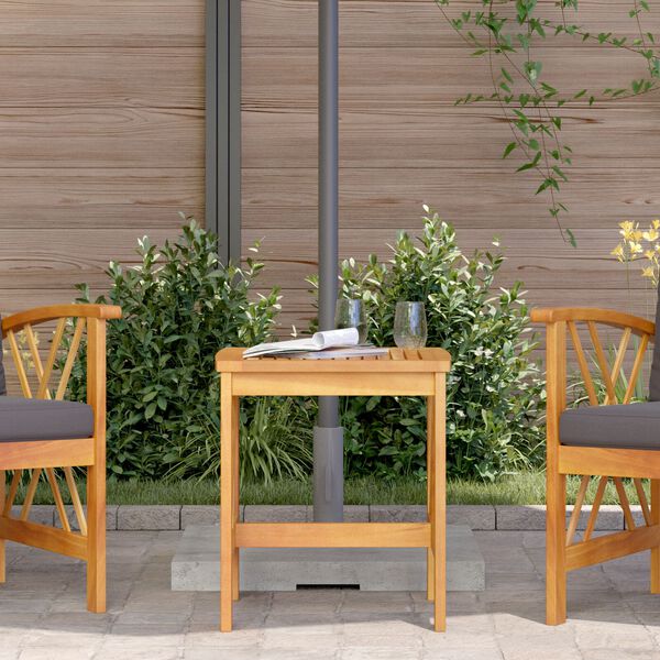 vidaXL Κηπουρική Πλευρικό Τραπέζι Καφέ 45x45x50 εκ Μασίφ Ξύλο Ακακίας