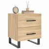 vidaXL Κομοδίνο Sonoma Δρυς 40 x 35 x 47,5 εκ. από Επεξεργασμένο Ξύλο
