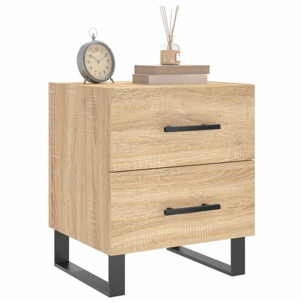 vidaXL Κομοδίνο Sonoma Δρυς 40 x 35 x 47,5 εκ. από Επεξεργασμένο Ξύλο