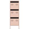 vidaXL Ντουλάπι Ροζ 39x35x103,5 εκ. από Ατσάλι