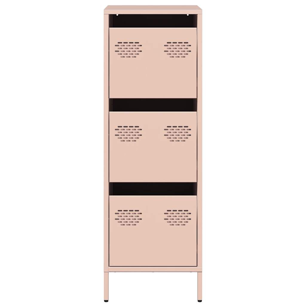 vidaXL Ντουλάπι Ροζ 39x35x103,5 εκ. από Ατσάλι