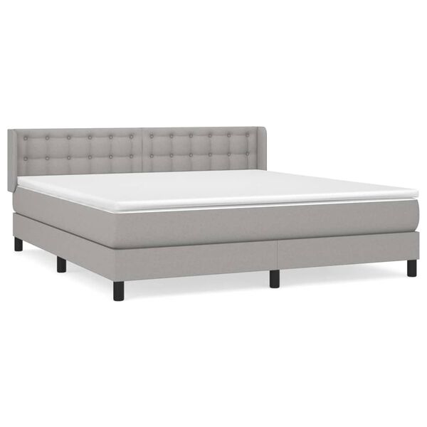 vidaXL &Kappa;&rho;&epsilon;&beta;ά&tau;&iota; Boxspring &mu;&epsilon; &Sigma;&tau;&rho;ώ&mu;&alpha; &Alpha;&nu;&omicron;&iota;&chi;&tau;ό &Gamma;&kappa;&rho;&iota; 180x200 &epsilon;&kappa;. &Upsilon;&phi;&alpha;&sigma;&mu;ά&tau;&iota;&nu;&omicron;