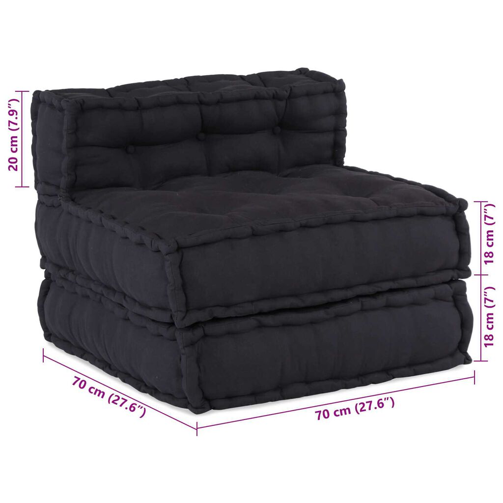 vidaXL Μαξιλάρι 4 pcs Ανθρακί 70 x 70 x 54 εκ Πολυεστέρας