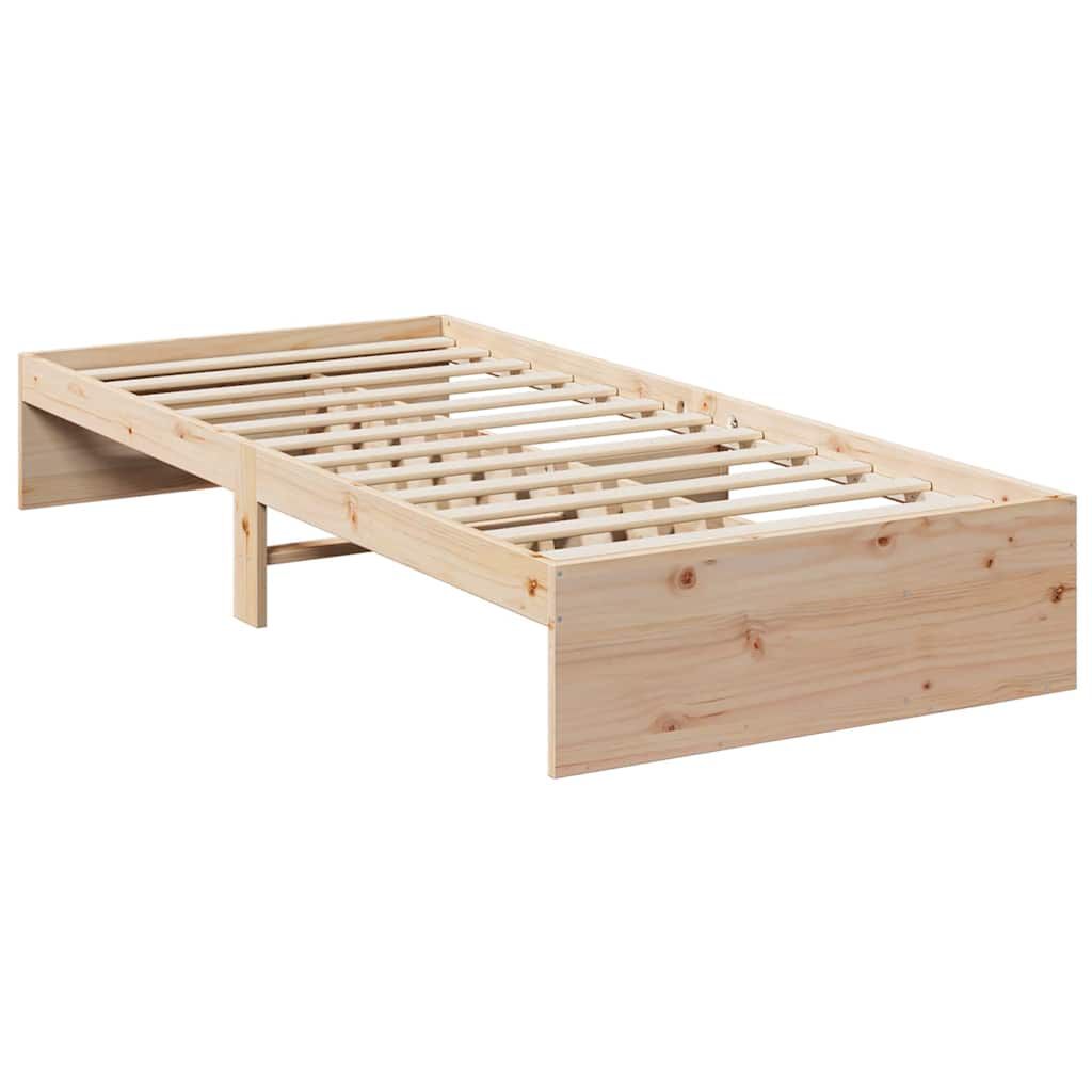 vidaXL Κρεβάτι ημέρας χωρίς στρώμα 75x190 cm Στερεό ξύλο πεύκο