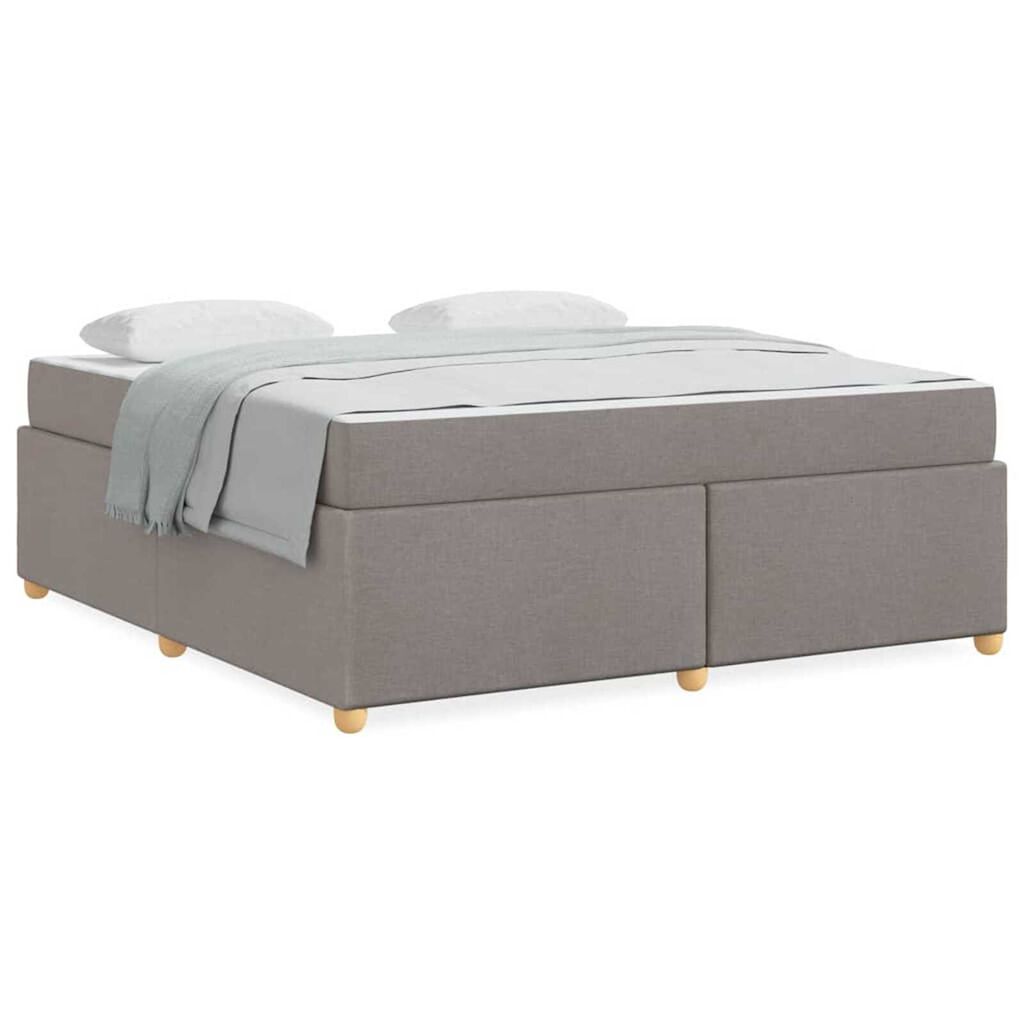 vidaXL Σκελετός Κρεβατιού Άλλο Taupe 180 x 200 cm ύφασμα