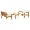 vidaXL Σετ μπιστρό 3 pcs Καφέ 75 x 45 x 38 εκ. Μασίφ ξύλο ακακίας
