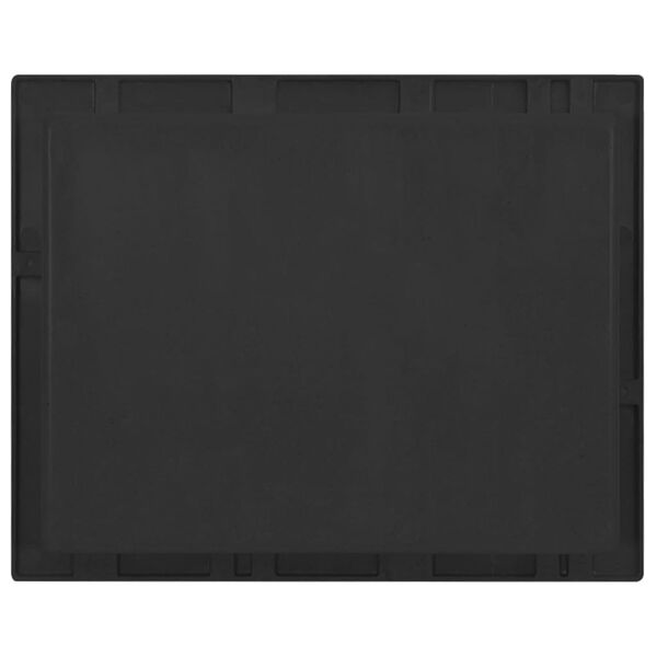 vidaXL Ράφι Ντουζιέρας Μαύρο Ματ 41x51x10 εκ.