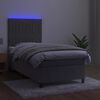 vidaXL &Kappa;&rho;&epsilon;&beta;ά&tau;&iota; Boxspring &mu;&epsilon; &Sigma;&tau;&rho;ώ&mu;&alpha; & LED &Alpha;&nu;.&Gamma;&kappa;&rho;&iota; 90x200 &epsilon;&kappa;. &Beta;&epsilon;&lambda;&omicron;ύ&delta;&iota;&nu;&omicron;