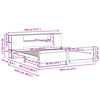 vidaXL Κρεβάτι Βιβλιοθήκη Χωρίς Στρώμα 180x200 εκ Μασίφ Ξύλο Πεύκου