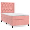 vidaXL &Kappa;&rho;&epsilon;&beta;ά&tau;&iota; Boxspring &mu;&epsilon; &Sigma;&tau;&rho;ώ&mu;&alpha; &Rho;&omicron;&zeta; 100x200 &epsilon;&kappa;. &Beta;&epsilon;&lambda;&omicron;ύ&delta;&iota;&nu;&omicron;