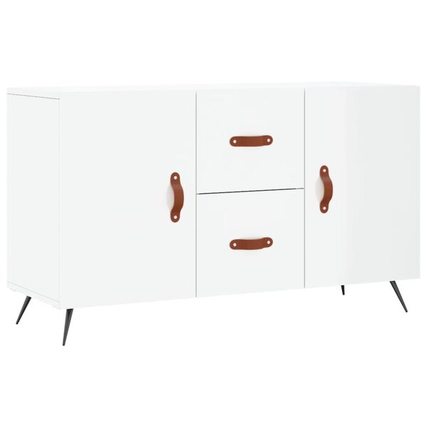 vidaXL Ντουλάπι Γυαλιστερό Λευκό 100 x 36 x60 εκ. Επεξεργασμένο Ξύλο