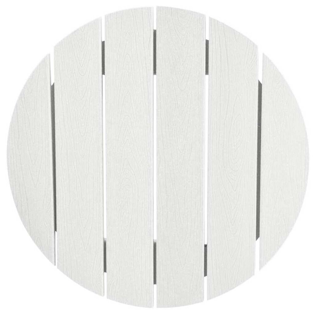 vidaXL Σετ Μπαρ Κήπου 3 pcs Λευκό HDPE