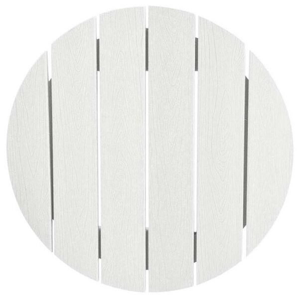 vidaXL Σετ Μπαρ Κήπου 3 pcs Λευκό HDPE