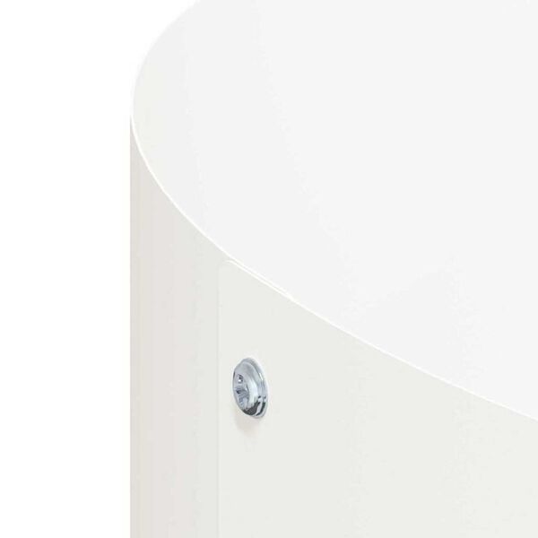 vidaXL Γλάστρα Κήπου Λευκό 40 x 40 x 20 cm Ατσάλι