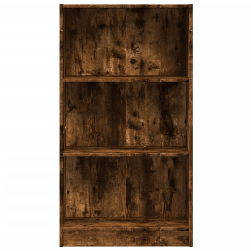 vidaXL Βιβλιοθήκη Καπνιστή Δρυς 60x24x109 εκ. από Επεξεργασμένο Ξύλο