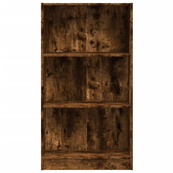 vidaXL Βιβλιοθήκη Καπνιστή Δρυς 60x24x109 εκ. από Επεξεργασμένο Ξύλο