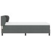 vidaXL Κρεβάτι box spring με στρώμα Σκούρο γκρι 80 x 200 cm ύφασμα
