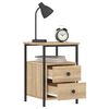 vidaXL Κομοδίνο Sonoma Δρυς 34 x 35,5 x 50 εκ. από Επεξεργασμένο Ξύλο