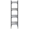 vidaXL Βιβλιοθήκη 4 Επιπέδων Γκρι Sonoma 35x30x138,5 εκ. Επεξεργ. Ξύλο