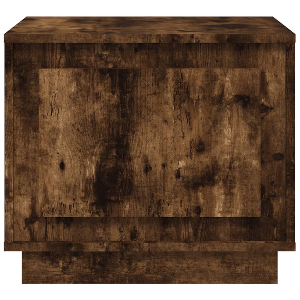 vidaXL Τραπεζάκι Σαλονιού Καπνιστή Δρυς 51x50x44 εκ. Επεξεργασμ. Ξύλο