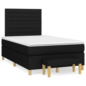 vidaXL &Kappa;&rho;&epsilon;&beta;ά&tau;&iota; Boxspring &mu;&epsilon; &Sigma;&tau;&rho;ώ&mu;&alpha; &Mu;&alpha;ύ&rho;&omicron; 120x200 &epsilon;&kappa;. &Upsilon;&phi;&alpha;&sigma;&mu;ά&tau;&iota;&nu;&omicron;
