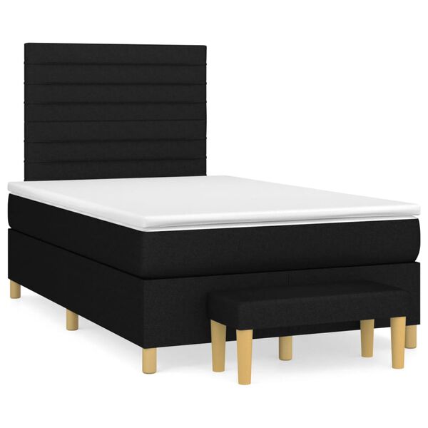 vidaXL &Kappa;&rho;&epsilon;&beta;ά&tau;&iota; Boxspring &mu;&epsilon; &Sigma;&tau;&rho;ώ&mu;&alpha; &Mu;&alpha;ύ&rho;&omicron; 120x200 &epsilon;&kappa;. &Upsilon;&phi;&alpha;&sigma;&mu;ά&tau;&iota;&nu;&omicron;