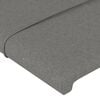vidaXL Κεφαλάρι Κρεβατιού Σκούρο Γκρι 90x5x78/88 εκ. Υφασμάτινο