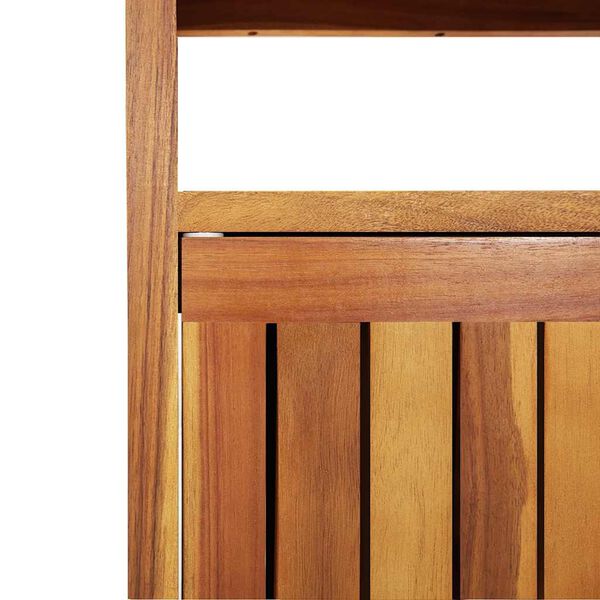 vidaXL Τραπέζι Κονσόλα Κήπου 80x35x75 εκ. από Μασίφ Ξύλο Ακακίας