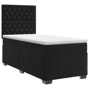 vidaXL &Kappa;&rho;&epsilon;&beta;ά&tau;&iota; box spring &mu;&epsilon; &sigma;&tau;&rho;ώ&mu;&alpha; &Mu;&alpha;ύ&rho;&omicron; 80 x 200 cm &Beta;&epsilon;&lambda;&omicron;ύ&delta;&omicron;