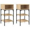 vidaXL &Kappa;&omicron;&mu;&omicron;&delta;ί&nu;&alpha; 2 &tau;&epsilon;&mu;. Sonoma &Delta;&rho;&upsilon;&sigmaf; 35x34,5x70 &epsilon;&kappa;. &Epsilon;&pi;&epsilon;&xi;&epsilon;&rho;&gamma;&alpha;&sigma;&mu;έ&nu;&omicron; &Xi;ύ&lambda;&omicron;