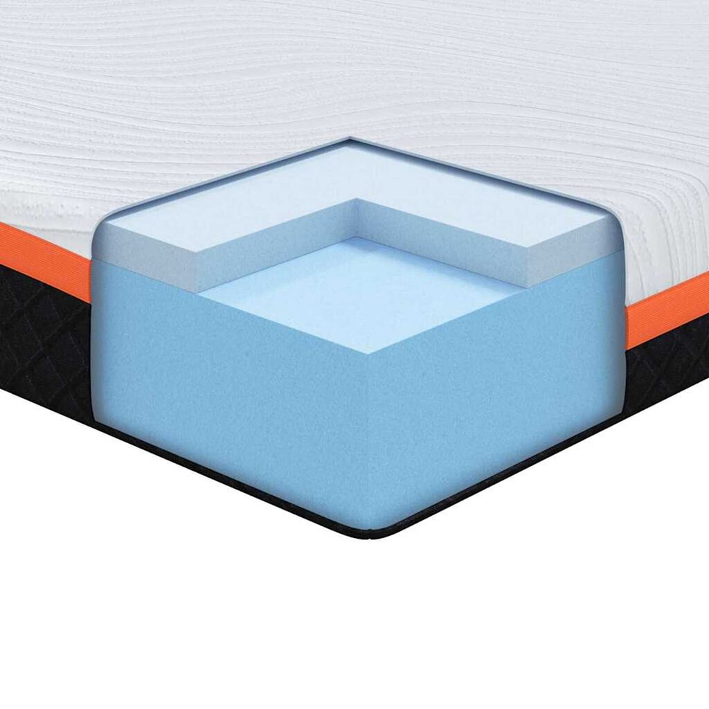 vidaXL Στρώμα Λευκό, Γκρι 70 x 200 cm Pěna