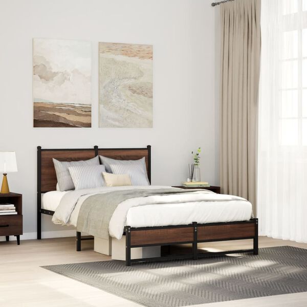 vidaXL &Mu;&epsilon;&tau;&alpha;&lambda;&lambda;&iota;&kappa;ό &pi;&lambda;&alpha;ί&sigma;&iota;&omicron; &kappa;&rho;&epsilon;&beta;&alpha;&tau;&iota;&omicron;ύ &chi;&omega;&rho;ί&sigmaf; &sigma;&tau;&rho;ώ&mu;&alpha; &kappa;&alpha;&phi;έ &delta;&rho;&upsilon;&sigmaf; 120x200 cm