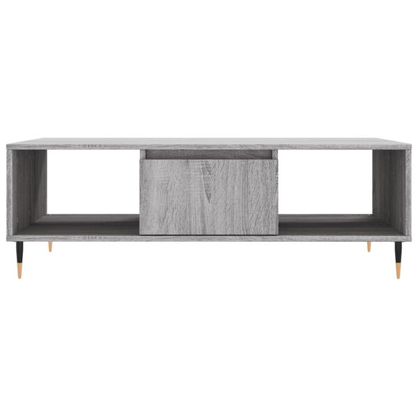 vidaXL Τραπεζάκι Σαλονιού Γκρι Sonoma 104x60x35 εκ. Επεξεργασμένο Ξύλο