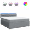 vidaXL &Kappa;&rho;&epsilon;&beta;ά&tau;&iota; Boxspring &mu;&epsilon; &Sigma;&tau;&rho;ώ&mu;&alpha; &Alpha;&nu;&omicron;&iota;&chi;&tau;ό &Gamma;&kappa;&rho;&iota; 180x200 &epsilon;&kappa;. &Upsilon;&phi;&alpha;&sigma;&mu;ά&tau;&iota;&nu;&omicron;