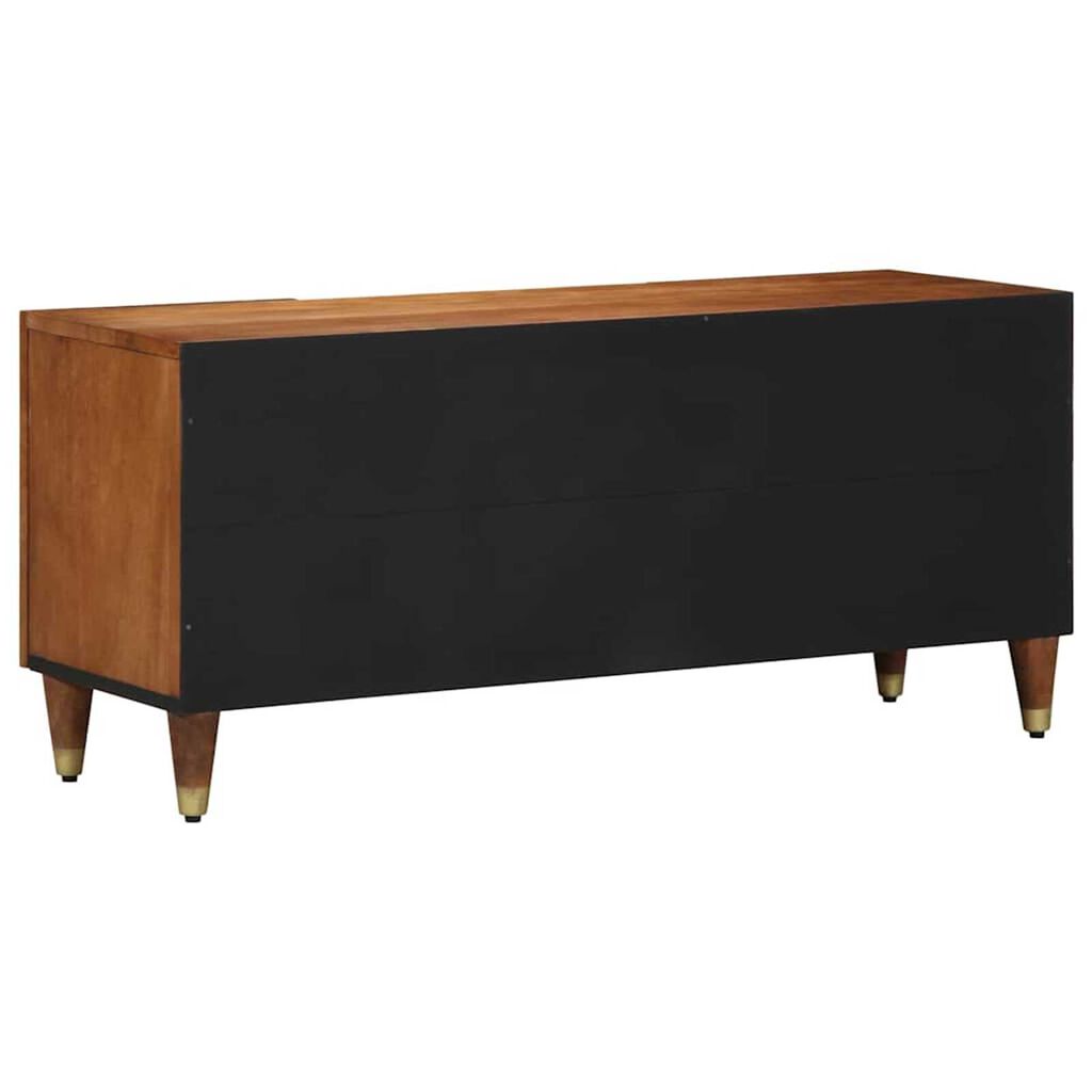 vidaXL Ντουλάπι TV με ράφι Καφέ 105 x 33.5 x 46 εκ. Μασίφ ξύλο μάνγκο