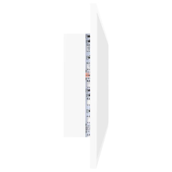 vidaXL Καθρέφτης Μπάνιου με LED Λευκός 100x8,5x37 εκ. Ακρυλικός