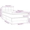 vidaXL &Kappa;&rho;&epsilon;&beta;ά&tau;&iota; Boxspring &mu;&epsilon; &Sigma;&tau;&rho;ώ&mu;&alpha; &Sigma;&kappa;&omicron;ύ&rho;&omicron; &Gamma;&kappa;&rho;&iota; 90x190 &epsilon;&kappa;. &Beta;&epsilon;&lambda;&omicron;ύ&delta;&iota;&nu;&omicron;