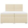 vidaXL &Kappa;&rho;&epsilon;&beta;ά&tau;&iota; Boxspring &mu;&epsilon; &Sigma;&tau;&rho;ώ&mu;&alpha; &Kappa;&rho;&epsilon;&mu; 200x200 &epsilon;&kappa;. &Upsilon;&phi;&alpha;&sigma;&mu;ά&tau;&iota;&nu;&omicron;