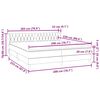 vidaXL Box Spring &Kappa;&rho;&epsilon;&beta;ά&tau;&iota; &mu;&epsilon; &sigma;&tau;&rho;ώ&mu;&alpha;&tau;&alpha; &Sigma;&kappa;&omicron;ύ&rho;&omicron; &gamma;&kappa;&rho;&iota; 200x220 cm &Beta;&epsilon;&lambda;&omicron;ύ&delta;&iota;&nu;&omicron;