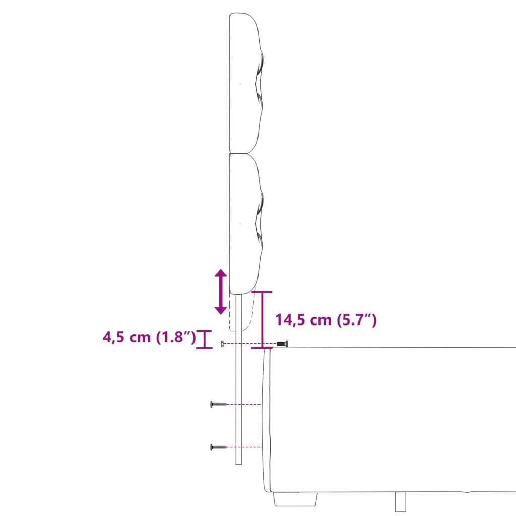 vidaXL Κρεβάτι Boxspring με Στρώμα Μαύρο 200x200 εκ. Υφασμάτινο