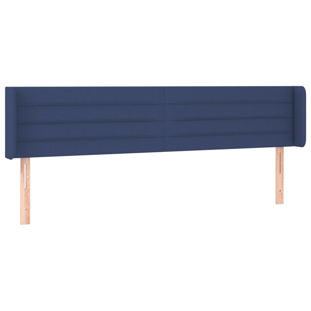 vidaXL Κεφαλάρι με Πτερύγια Μπλε 203x16x78/88 εκ. Υφασμάτινο