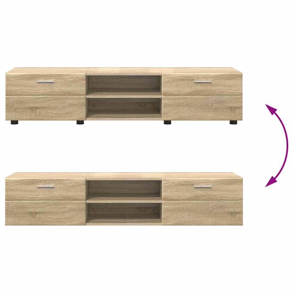 vidaXL Ντουλάπι TV Sonoma Δρυς 150 x 39 x 30 εκ Επεξεργασμένο ξύλο