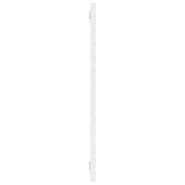 vidaXL Κεφαλάρι Τοίχου Λευκό 156x3x91,5 εκ. από Μασίφ Ξύλο Πεύκου