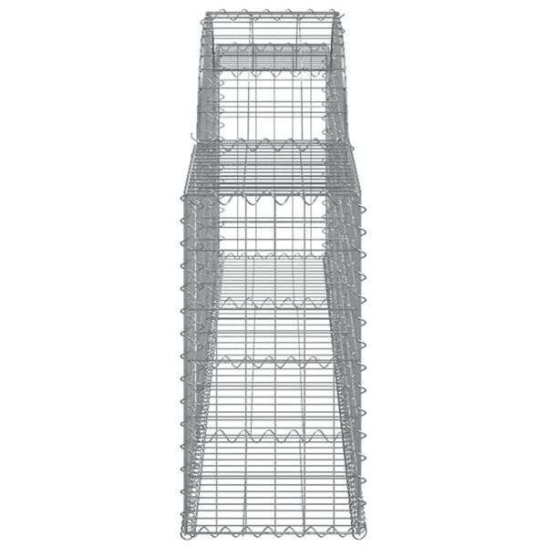 vidaXL Συρματοκιβώτια Τοξωτά 4 τεμ. 300x30x60/80 εκ. Γαλβαν. Ατσάλι