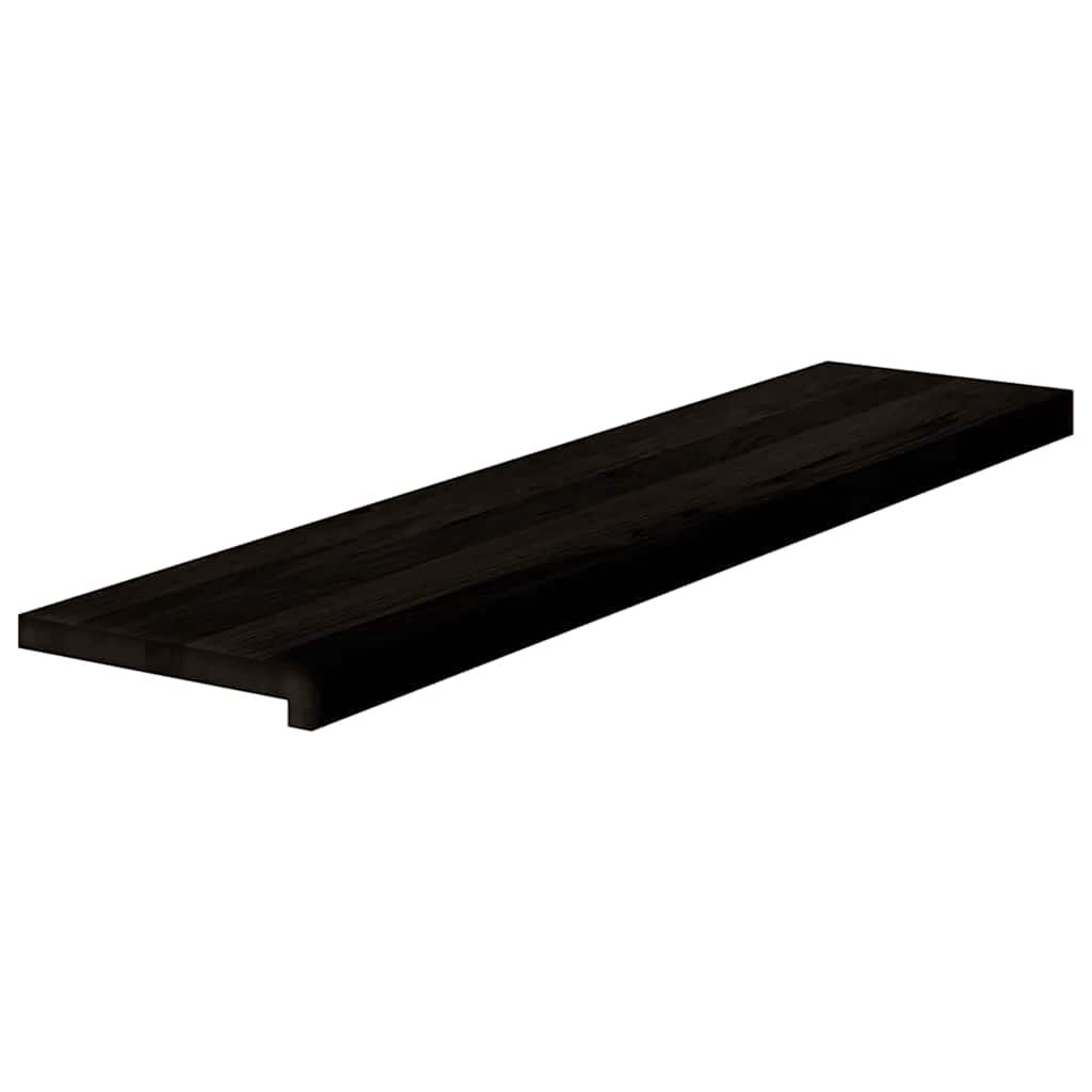 vidaXL Πέλματα Σκάλας 2 τεμάχια Σκούρο καφέ 110x30x2cm μασίφ ξύλο δρυς